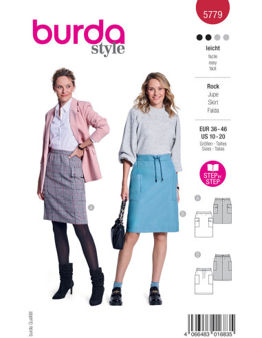Skirt pattern - Burda 5779