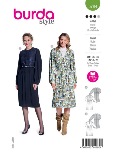 Dress pattern - Burda 5784
