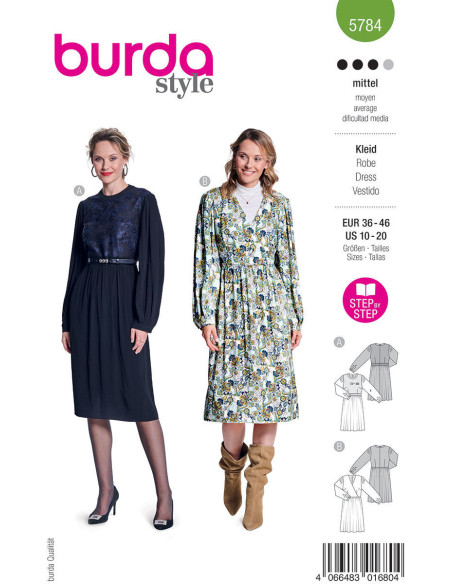 Dress pattern - Burda 5784