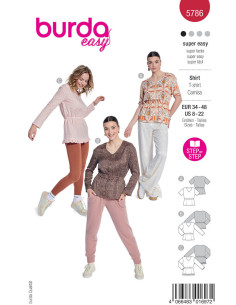 T-shirt Pattern - Burda 5786