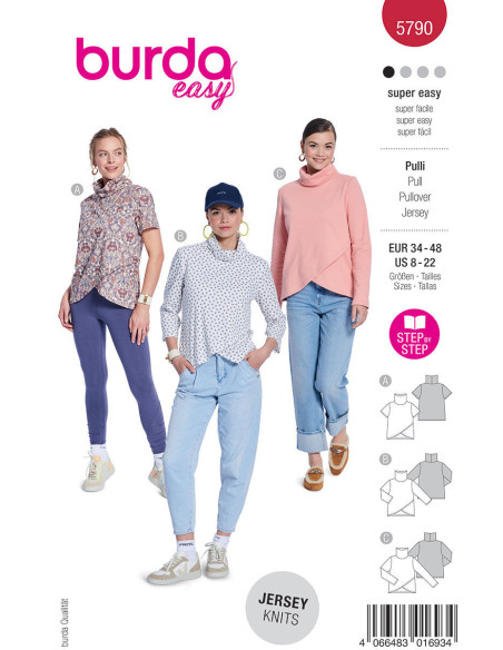 Sweater Pattern - Burda 5790