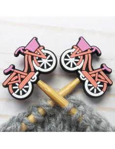 Stitch stoppers for knitting needles - Bike