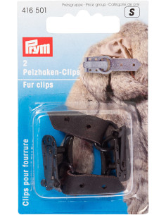 Fur coat clips - Brown