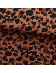 Fancy viscose fabric - Kodkod brown and black