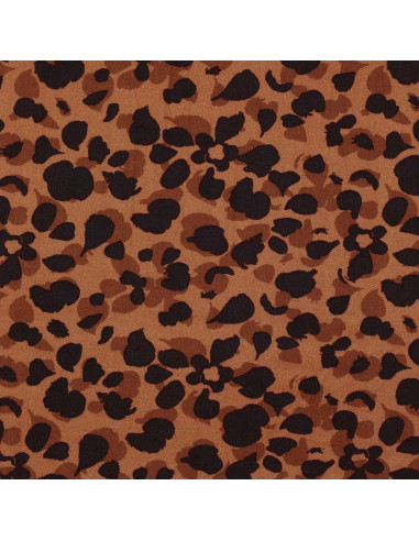 Fancy viscose fabric - Kodkod brown and black