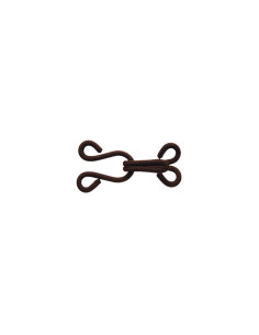 Staples and closures for furs - Brown 2