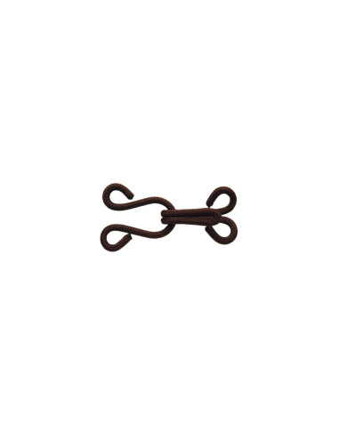 Staples and closures for furs - Brown