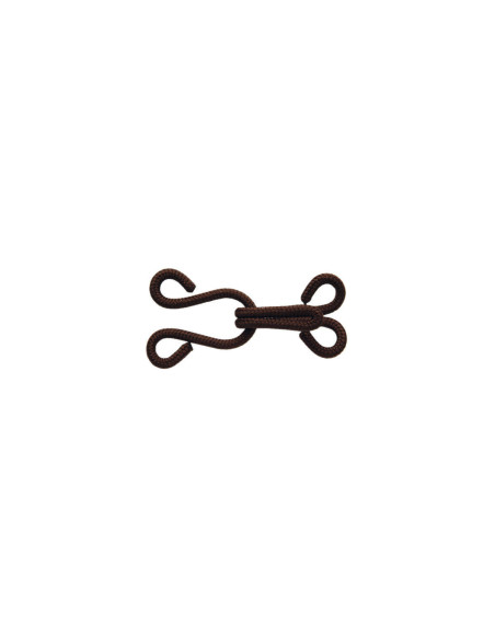 Staples and closures for furs - Brown