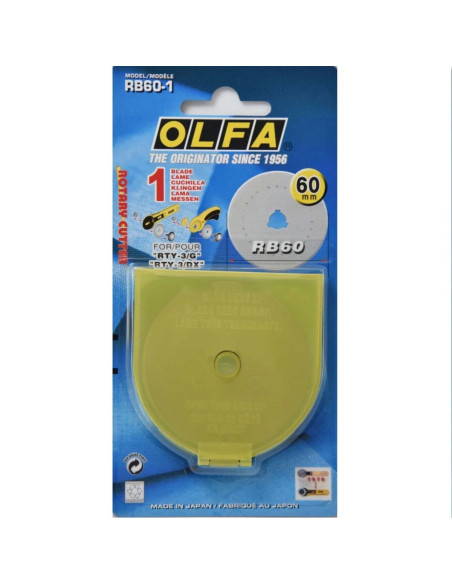 1 replacement blade for Olfa cutter - 60 mm