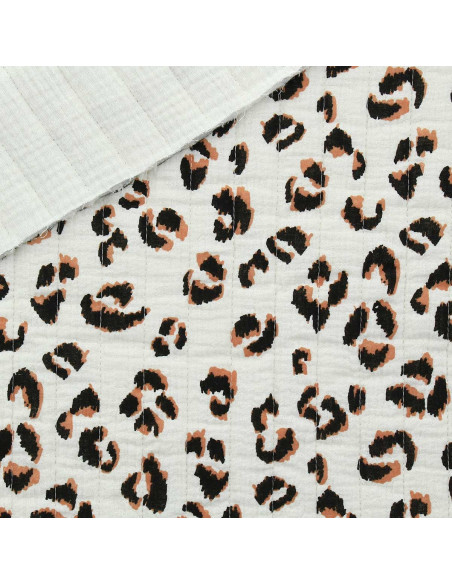 Quilted cotton fabric - Tawny ecru