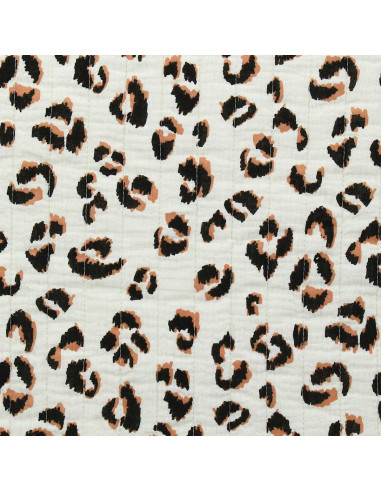 Quilted cotton fabric - Tawny ecru