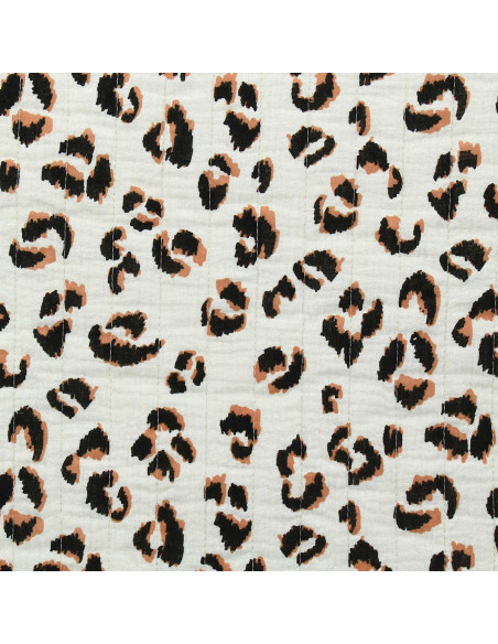 Quilted cotton fabric - Tawny ecru