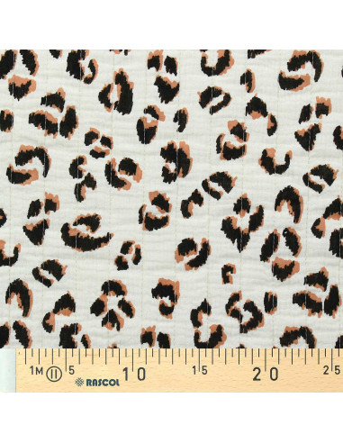 Quilted cotton fabric - Tawny ecru