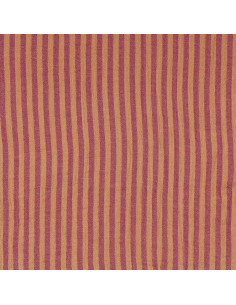 Crinkled double gauze fabric with stripes - Cassonade and Dahlia 2