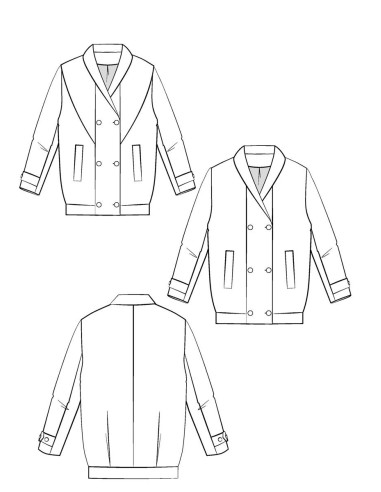 Cliff Coat Pattern - Maison Fauve