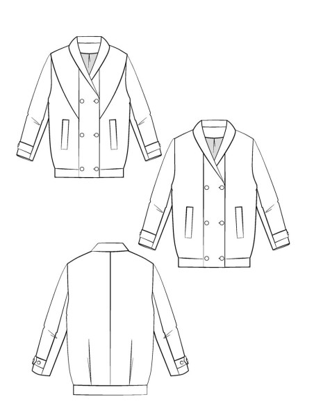 Cliff Coat Pattern - Maison Fauve