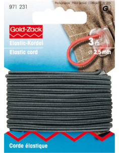 Black elastic cord