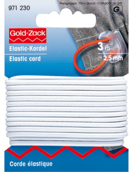 White elastic cord