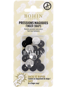 Magic snap buttons without pliers 14 mm - Silver metal finish