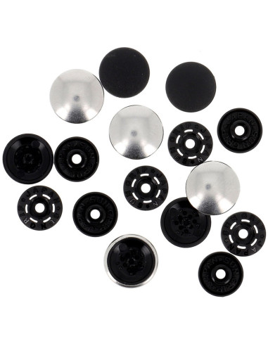 Magic snap buttons without pliers 14 mm - Silver metal finish