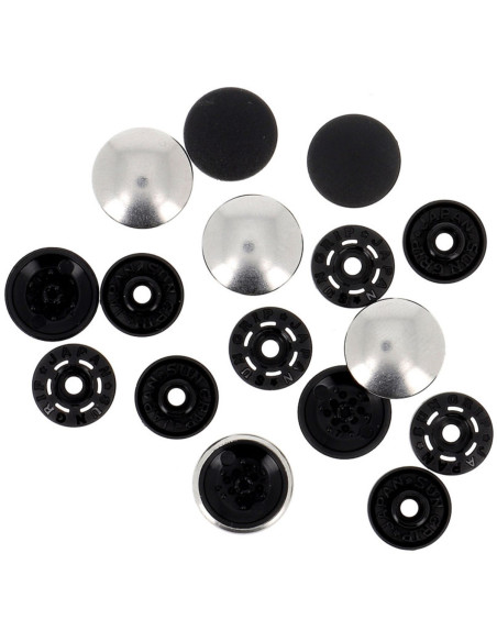 Magic snap buttons without pliers 14 mm - Silver metal finish