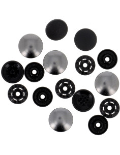 Magic snap buttons without pliers 14 mm - Gunmetal finish 2