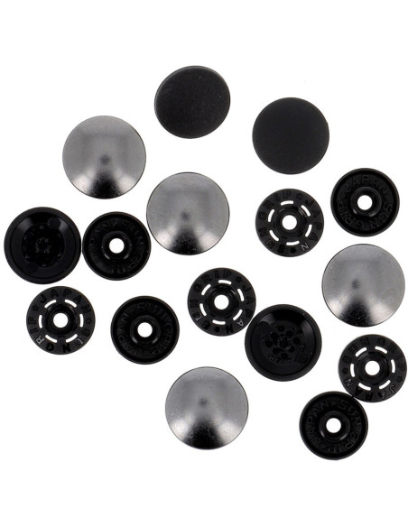 Magic snap buttons without pliers 14 mm - Gunmetal finish