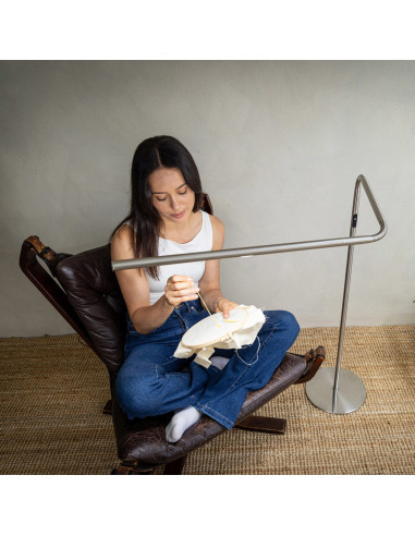 Daylight Slimline 4 Floor Lamp - Brushed Steel