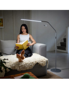 Daylight Slimline 4 Floor Lamp - Ice Grey 2
