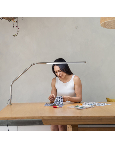 Daylight Design Slimline 4 Table Lamp - Brushed Steel