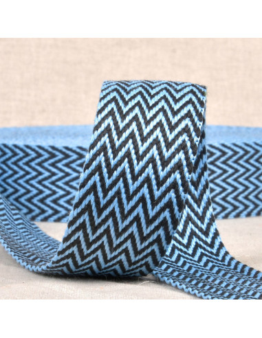 Chevron strap - Blue and black