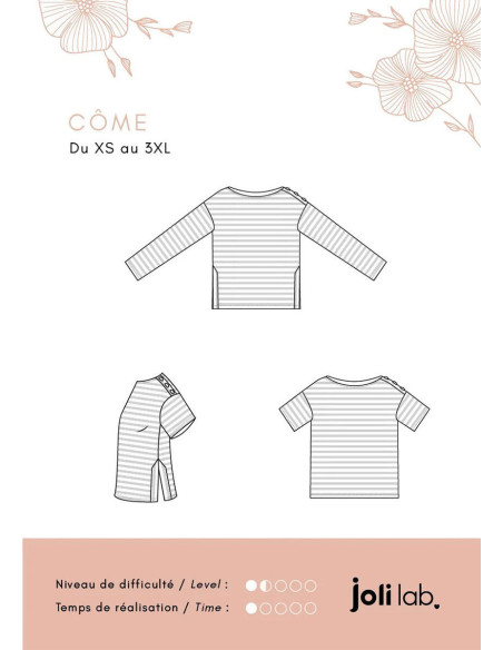 Côme Sailor Top Pattern - Joli Lab
