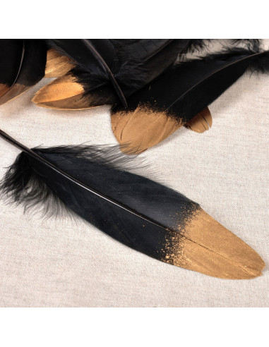 Set of 10 gold-finished pens - Black