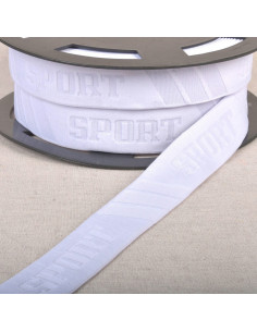 Elastic embossed sports boxer - White