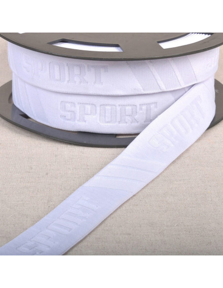 Elastic embossed sports boxer - White