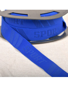 Elastic embossed sports boxer - Royal blue