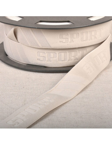 Elastic embossed sports boxer - Beige