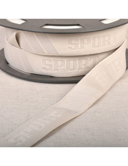 Elastic embossed sports boxer - Beige