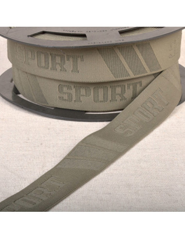 Elastic embossed sports boxer - Khaki