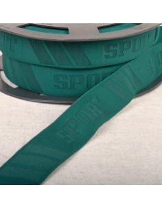Elastic embossed sports boxer - Green