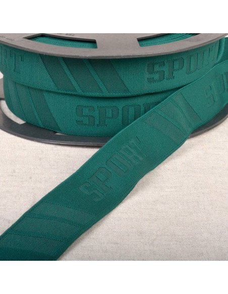 Elastic embossed sports boxer - Green