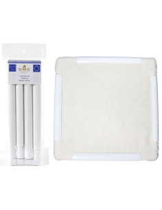 DMC square embroidery hoop with clips