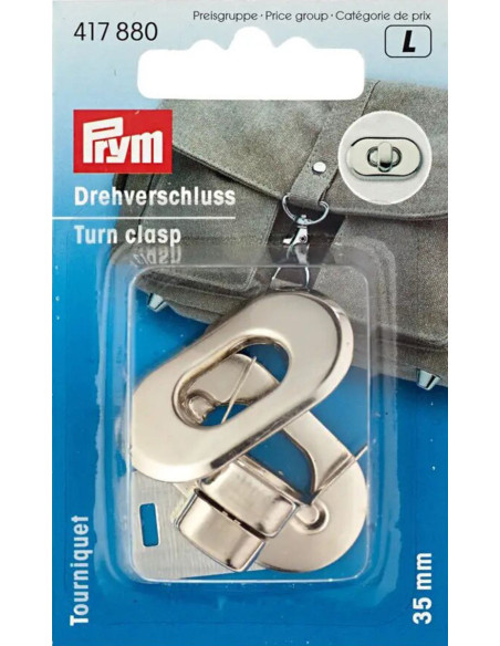 Oval bag turnstile - Silver