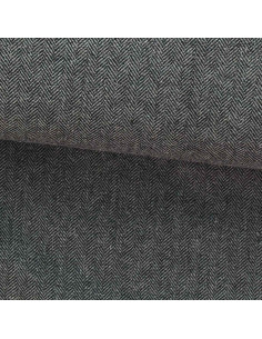 Medium gray wool tweed fabric for coat