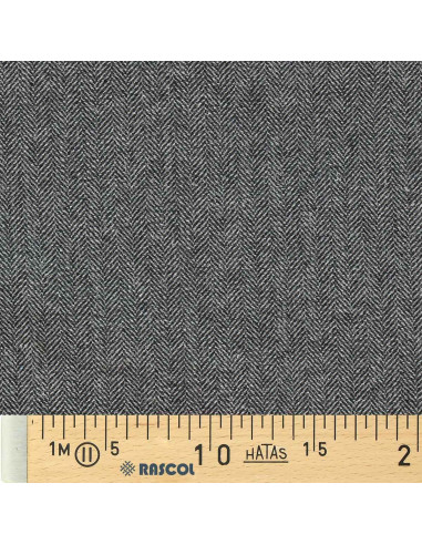 Medium gray wool tweed fabric for coat