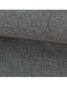 Light gray wool tweed fabric for coat