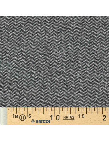 Light gray wool tweed fabric for coat