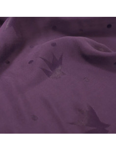 Streli Violet Viscose Jacquard Fabric - Églantine & Zoé