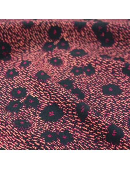 Ink Blue Punti Viscose Poplin Fabric - Églantine & Zoé