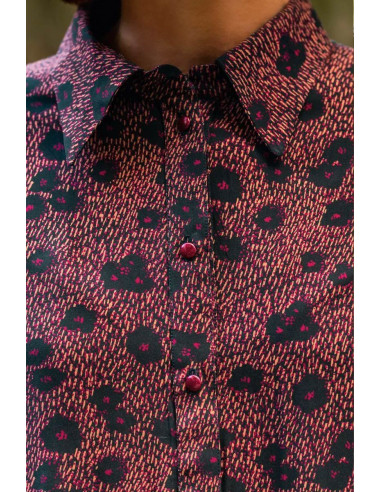 Ink Blue Punti Viscose Poplin Fabric - Églantine & Zoé